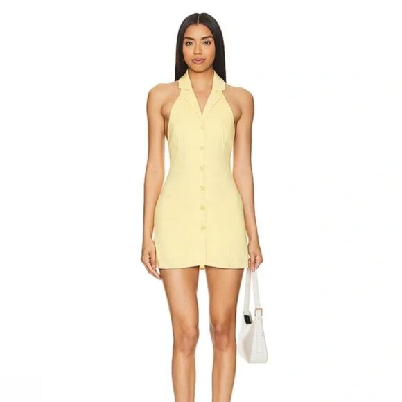 SNDYS. Revolve Dress in Butter Large NWT - Picture 1 of 6